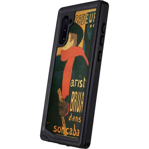 Henri Toulouse-Lautrec Ambassadeurs Aristide Bruant Galaxy Note 10 Waterproof Case