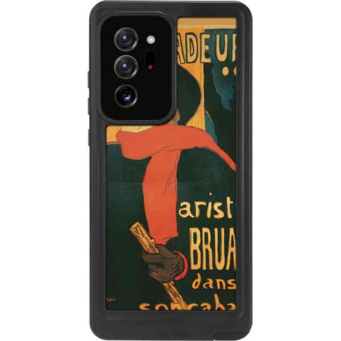 Henri Toulouse-Lautrec Ambassadeurs Aristide Bruant Galaxy Note20 Ultra 5G Waterproof Case