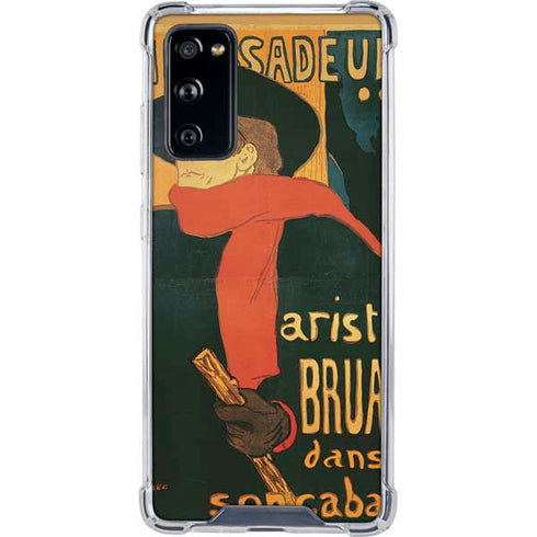 Henri Toulouse-Lautrec Ambassadeurs Aristide Bruant Galaxy S20 FE Clear Case