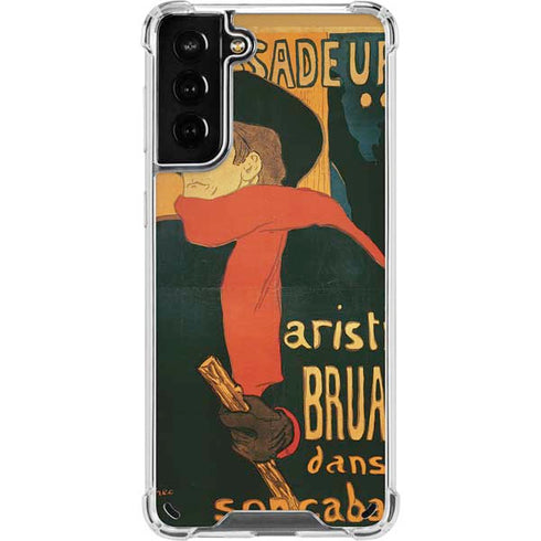 Henri Toulouse-Lautrec Ambassadeurs Aristide Bruant Galaxy S21 Plus 5G Clear Case