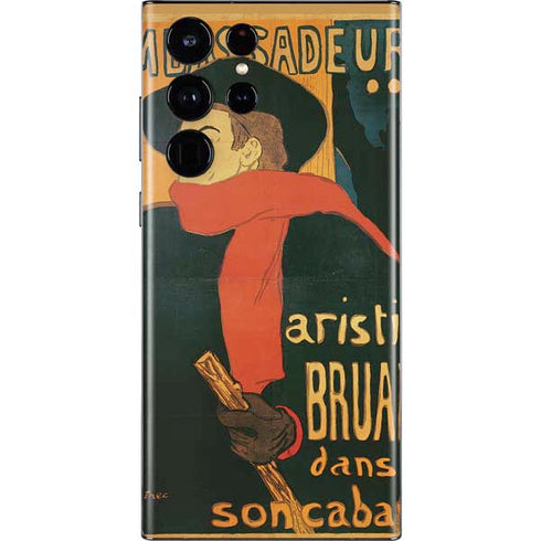 Henri Toulouse-Lautrec Ambassadeurs Aristide Bruant Galaxy S22 Ultra Skin