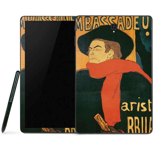 Henri Toulouse-Lautrec Ambassadeurs Aristide Bruant Samsung Galaxy Tab Skin
