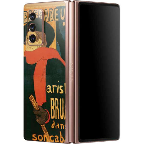 Henri Toulouse-Lautrec Ambassadeurs Aristide Bruant Galaxy Z Fold2 5G Skin