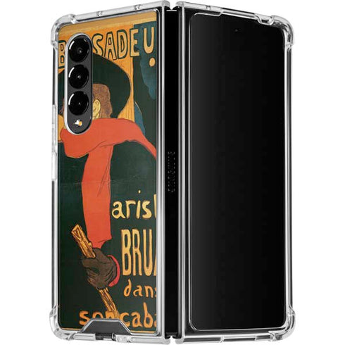 Henri Toulouse-Lautrec Ambassadeurs Aristide Bruant Galaxy Z Fold4 5G Clear Case