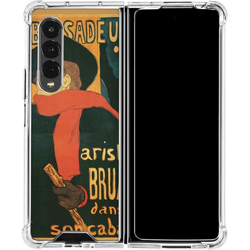 Henri Toulouse-Lautrec Ambassadeurs Aristide Bruant Galaxy Z Fold4 5G Clear Case
