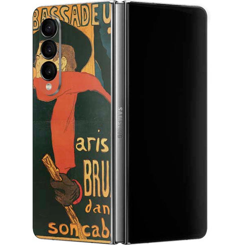 Henri Toulouse-Lautrec Ambassadeurs Aristide Bruant Galaxy Z Fold4 5G Skin