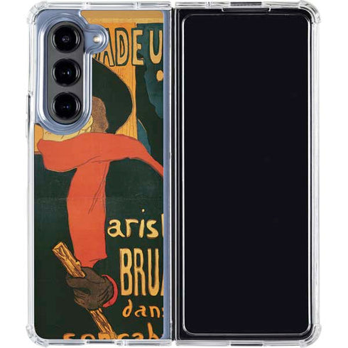 Henri Toulouse-Lautrec Ambassadeurs Aristide Bruant Galaxy Z Fold5 5G Clear Case