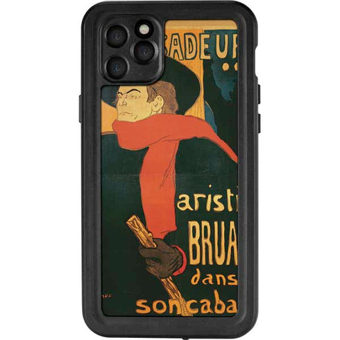 Henri Toulouse-Lautrec Ambassadeurs Aristide Bruant iPhone 11 Pro Max Waterproof Case