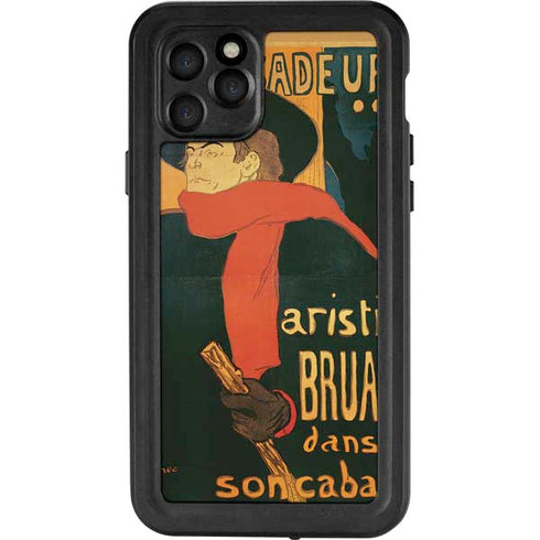 Henri Toulouse-Lautrec Ambassadeurs Aristide Bruant iPhone 11 Pro Waterproof Case