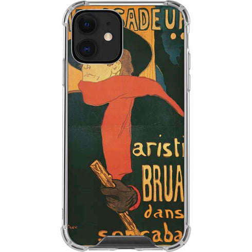 Henri Toulouse-Lautrec Ambassadeurs Aristide Bruant iPhone 12 Clear Case