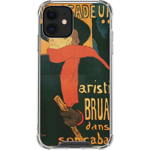 Henri Toulouse-Lautrec Ambassadeurs Aristide Bruant iPhone 12 Mini Clear Case