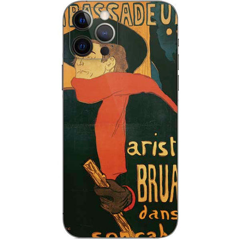 Henri Toulouse-Lautrec Ambassadeurs Aristide Bruant iPhone 12 Pro Skin