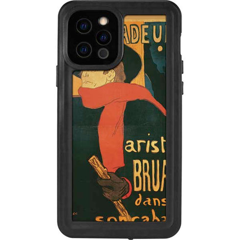 Henri Toulouse-Lautrec Ambassadeurs Aristide Bruant iPhone 12 Pro Waterproof Case