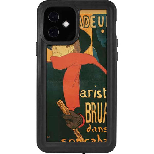 Henri Toulouse-Lautrec Ambassadeurs Aristide Bruant iPhone 12 Waterproof Case