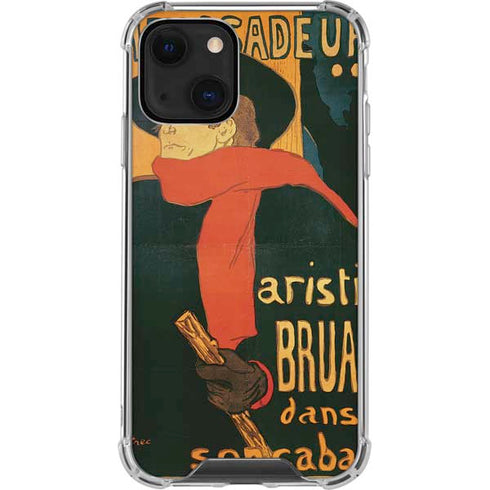 Henri Toulouse-Lautrec Ambassadeurs Aristide Bruant iPhone 13 Clear Case