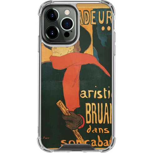 Henri Toulouse-Lautrec Ambassadeurs Aristide Bruant iPhone 13 Pro Max Clear Case