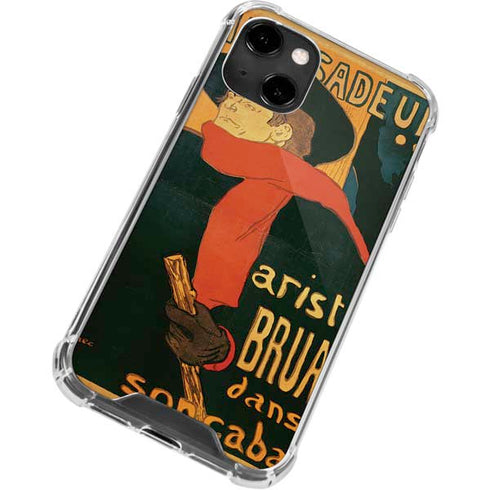 Henri Toulouse-Lautrec Ambassadeurs Aristide Bruant iPhone 14 Clear Case