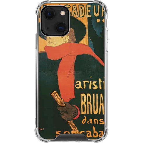Henri Toulouse-Lautrec Ambassadeurs Aristide Bruant iPhone 14 Plus Clear Case
