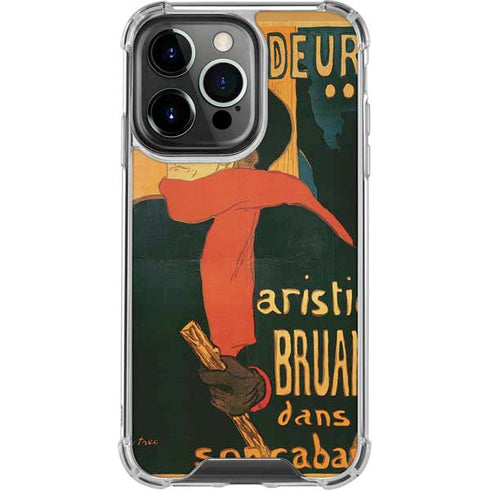 Henri Toulouse-Lautrec Ambassadeurs Aristide Bruant iPhone 14 Pro Clear Case