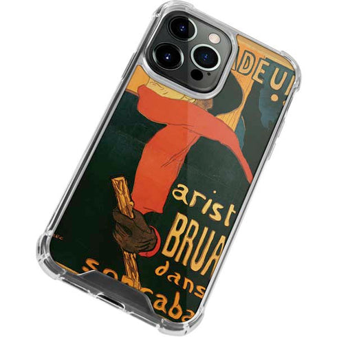 Henri Toulouse-Lautrec Ambassadeurs Aristide Bruant iPhone 14 Pro Clear Case