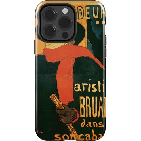 Henri Toulouse-Lautrec Ambassadeurs Aristide Bruant iPhone 15 Pro Impact Case