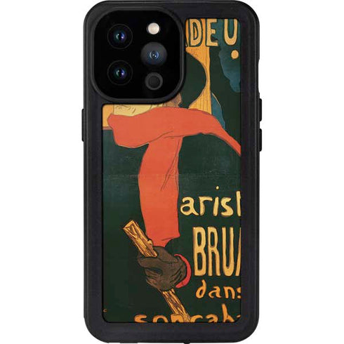 Henri Toulouse-Lautrec Ambassadeurs Aristide Bruant iPhone 14 Pro Max Waterproof Case