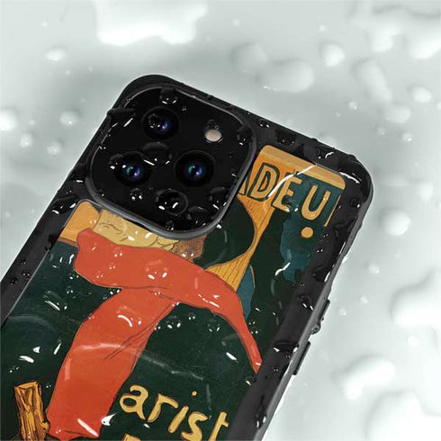 Henri Toulouse-Lautrec Ambassadeurs Aristide Bruant iPhone 14 Pro Max Waterproof Case