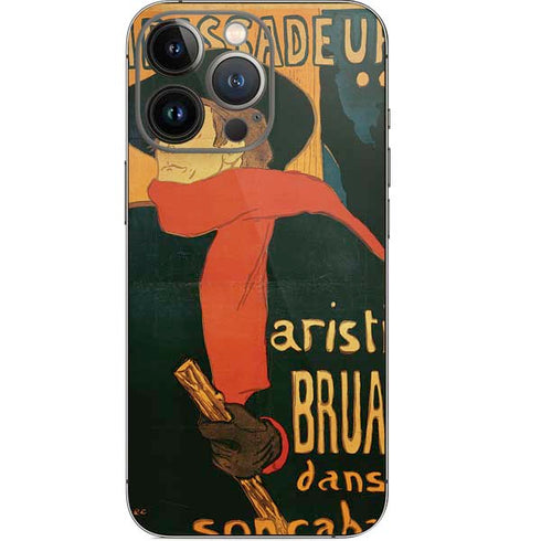 Henri Toulouse-Lautrec Ambassadeurs Aristide Bruant iPhone 14 Pro Skin