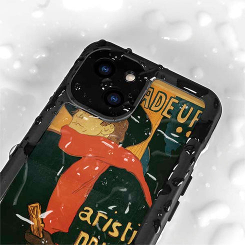 Henri Toulouse-Lautrec Ambassadeurs Aristide Bruant iPhone 15 Plus Waterproof Case