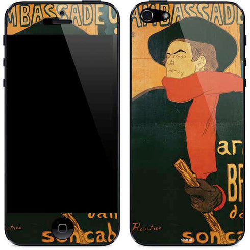 Henri Toulouse-Lautrec Ambassadeurs Aristide Bruant iPhone 5/5s/5SE Skin