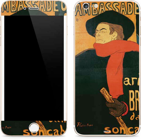 Henri Toulouse-Lautrec Ambassadeurs Aristide Bruant iPhone 6/6s Plus Skin