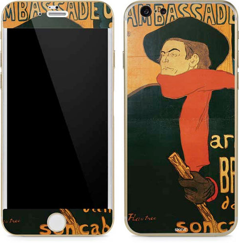 Henri Toulouse-Lautrec Ambassadeurs Aristide Bruant iPhone 6/6s Skin