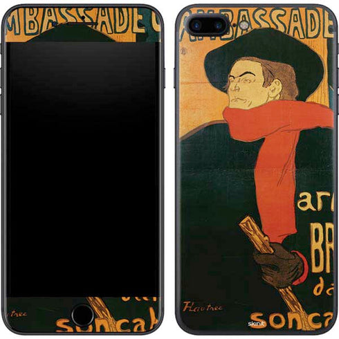 Henri Toulouse-Lautrec Ambassadeurs Aristide Bruant iPhone 8 Plus Skin