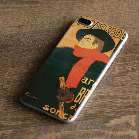 Henri Toulouse-Lautrec Ambassadeurs Aristide Bruant iPhone 8 Plus Skin