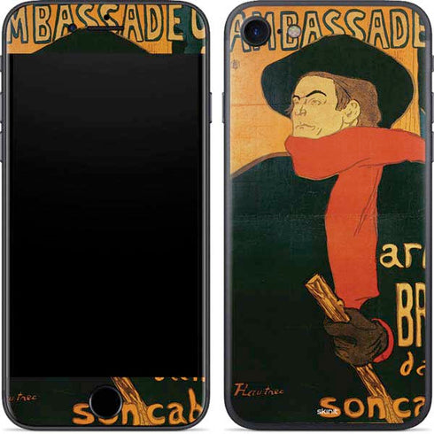 Henri Toulouse-Lautrec Ambassadeurs Aristide Bruant iPhone 8 Skin