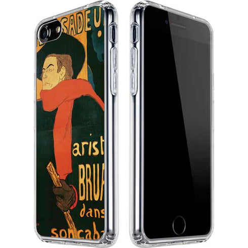 Henri Toulouse-Lautrec Ambassadeurs Aristide Bruant iPhone SE (2nd & 3rd Gen) Clear Case
