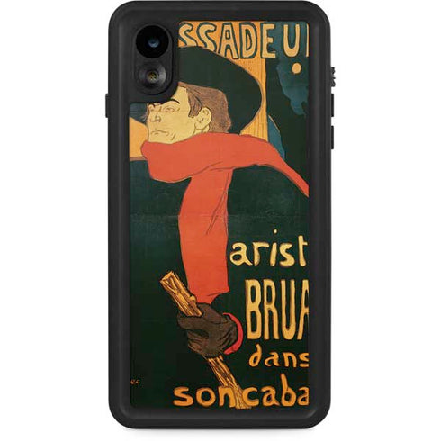 Henri Toulouse-Lautrec Ambassadeurs Aristide Bruant iPhone XR Waterproof Case