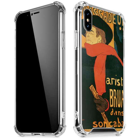 Henri Toulouse-Lautrec Ambassadeurs Aristide Bruant iPhone XS Max Clear Case