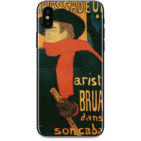 Henri Toulouse-Lautrec Ambassadeurs Aristide Bruant iPhone XS Skin