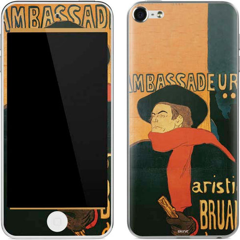 Henri Toulouse-Lautrec Ambassadeurs Aristide Bruant Apple iPod Skin