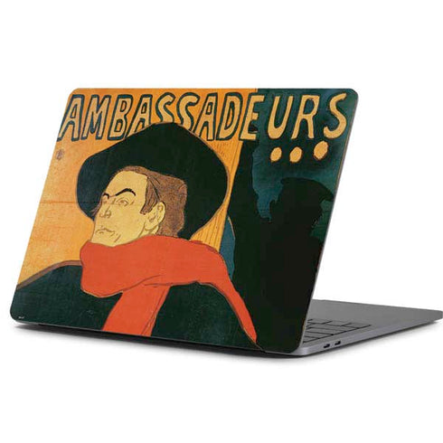 Henri Toulouse-Lautrec Ambassadeurs Aristide Bruant Apple MacBook Pro 13-inch Skin