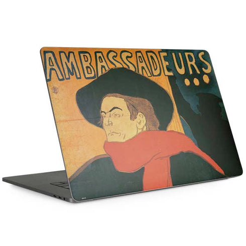 Henri Toulouse-Lautrec Ambassadeurs Aristide Bruant Apple MacBook Pro 15-inch Skin