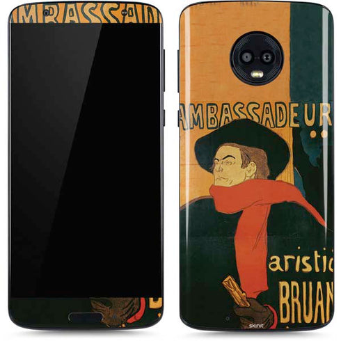 Henri Toulouse-Lautrec Ambassadeurs Aristide Bruant Moto G6 Skin