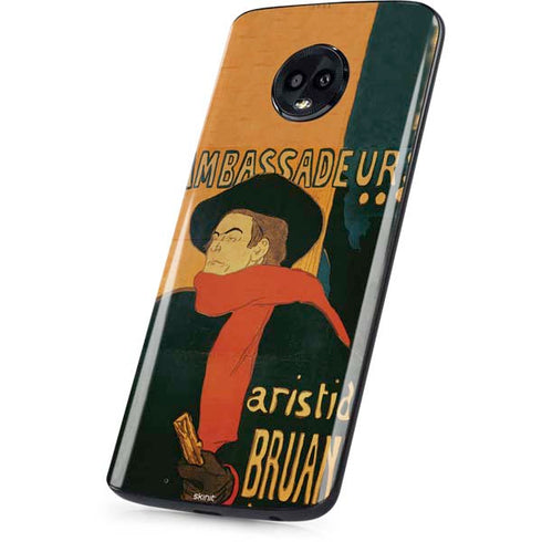 Henri Toulouse-Lautrec Ambassadeurs Aristide Bruant Moto G6 Skin