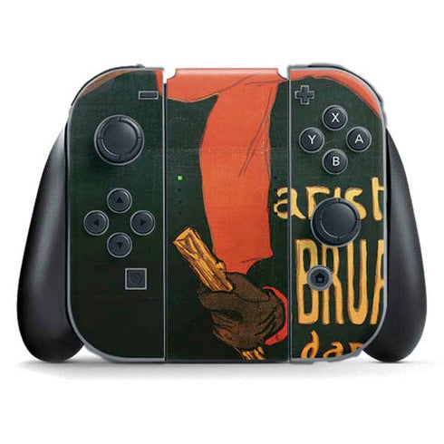 Henri Toulouse-Lautrec Ambassadeurs Aristide Bruant Nintendo Switch (2017-2021) Joy-Con Controller Skin