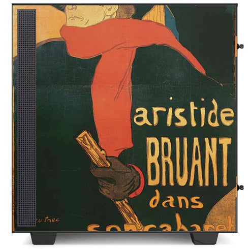 Henri Toulouse-Lautrec Ambassadeurs Aristide Bruant NZXT H510 Compact ATX Mid-Tower Case Skin