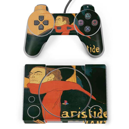 Henri Toulouse-Lautrec Ambassadeurs Aristide Bruant PlayStation Classic Bundle Skin