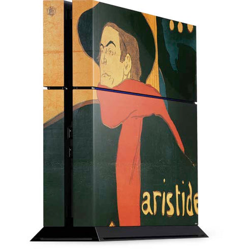 Henri Toulouse-Lautrec Ambassadeurs Aristide Bruant PS4 Console Skin