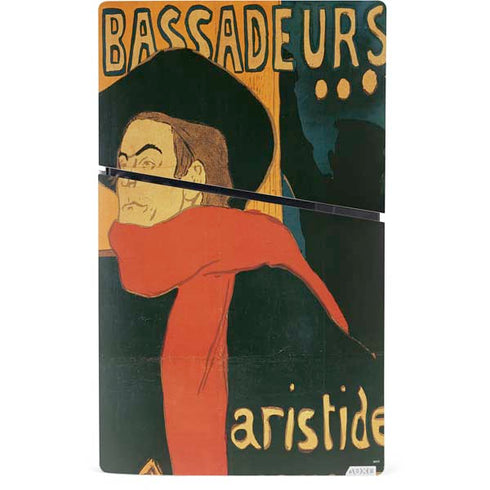 Henri Toulouse-Lautrec Ambassadeurs Aristide Bruant PS5 Slim Digital Edition Bundle Skin