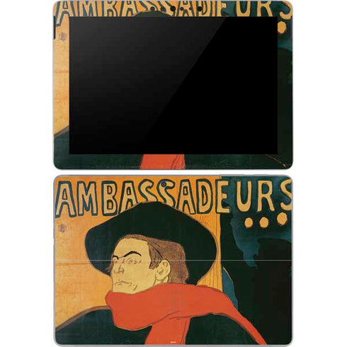 Henri Toulouse-Lautrec Ambassadeurs Aristide Bruant Surface Go Skin